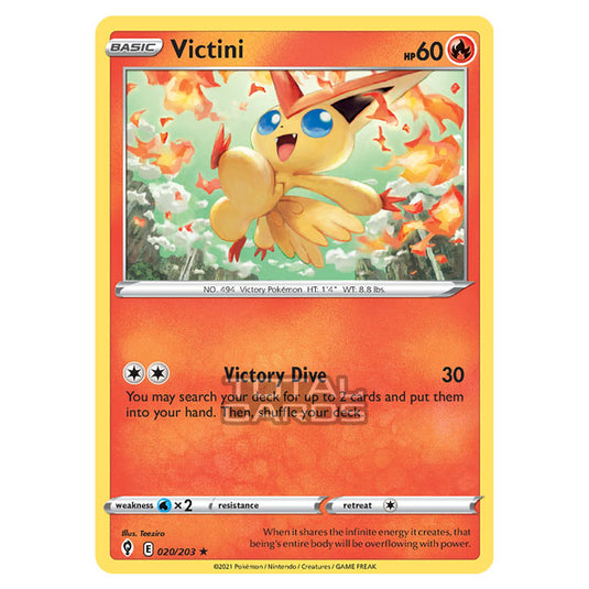 Pokemon - Sword & Shield - Evolving Skies - Victini - 020/203