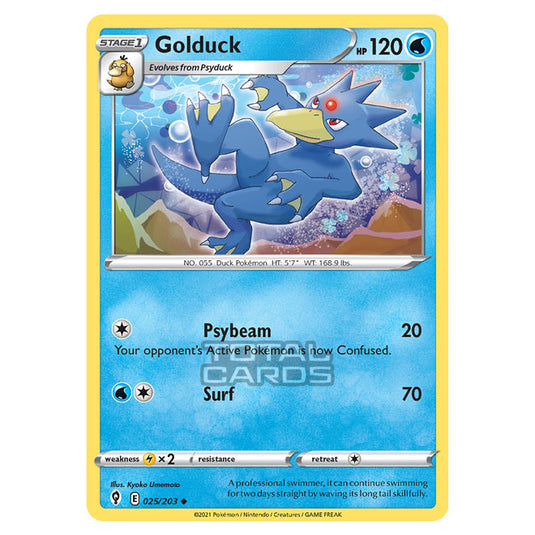 Pokemon - Sword & Shield - Evolving Skies - Golduck - 025/203