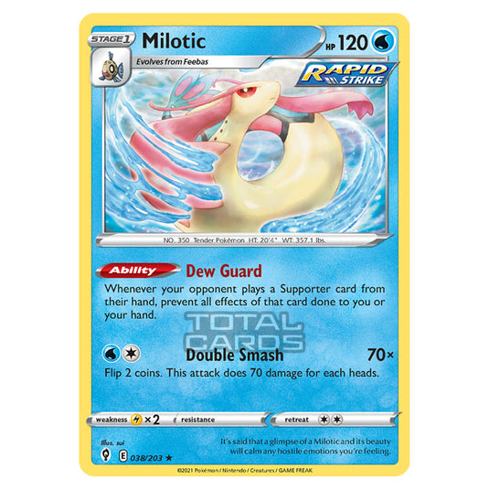 Pokemon - Sword & Shield - Evolving Skies - Milotic - 038/203