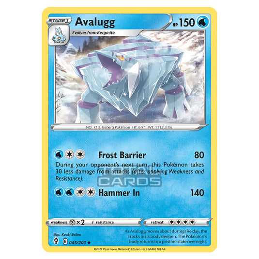 Pokemon - Sword & Shield - Evolving Skies - Avalugg - 045/203 Pokemon - Sword & Shield - Evolving Skies - Avalugg - 045/203