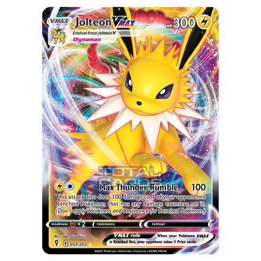 Pokemon - Sword & Shield - Evolving Skies - Jolteon VMAX - 051/203