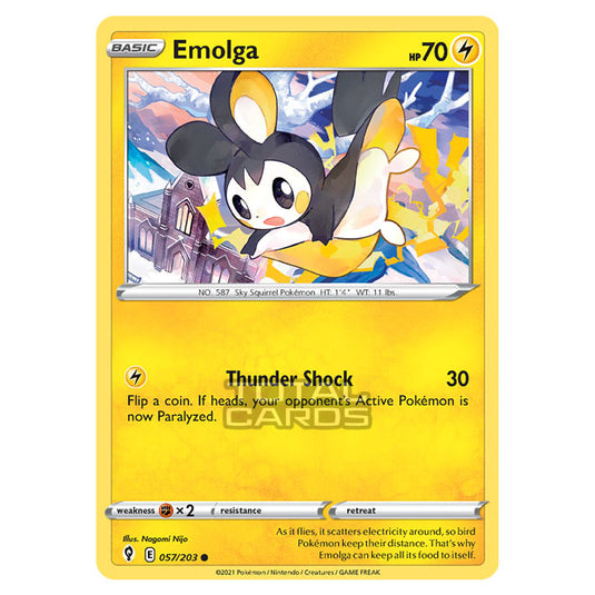 Pokemon - Sword & Shield - Evolving Skies - Emolga - 057/203