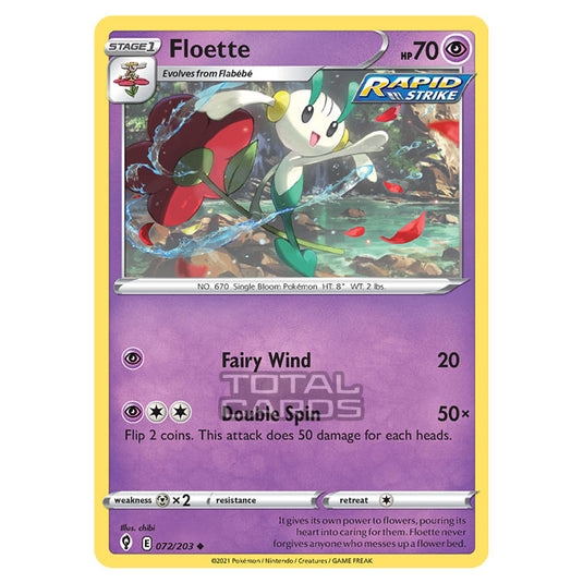 Pokemon - Sword & Shield - Evolving Skies - Floette - 072/203
