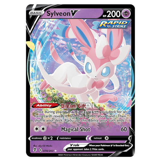 Pokemon - Sword & Shield - Evolving Skies - Sylveon V - 074/203