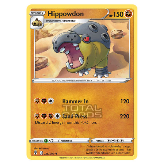 Pokemon - Sword & Shield - Evolving Skies - Hippowdon - 085/203