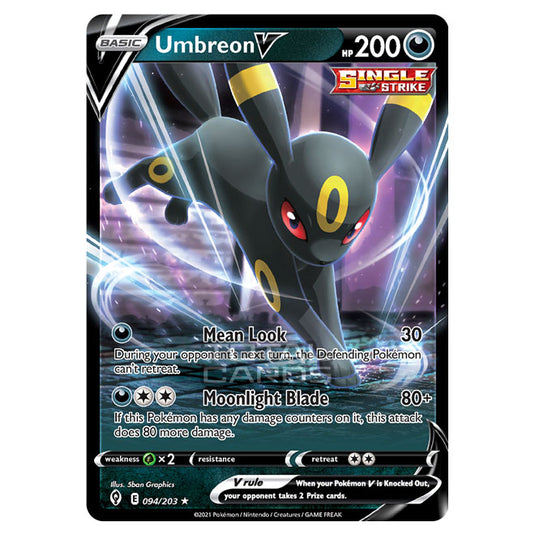 Pokemon - Sword & Shield - Evolving Skies - Umbreon V - 094/203