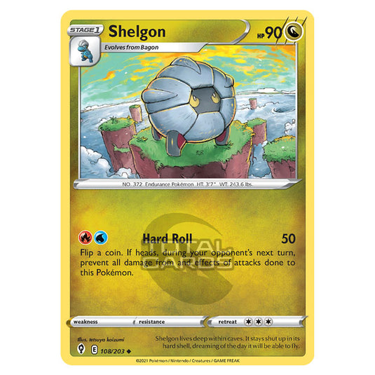 pokemon card shelgon Pokemon - Sword & Shield - Evolving Skies - Shelgon