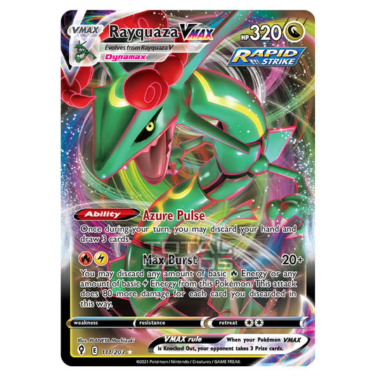 Pokemon - Sword & Shield - Evolving Skies - Rayquaza VMAX - 111/203