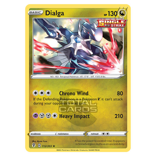 Pokemon - Sword & Shield - Evolving Skies - Dialga - 112/203