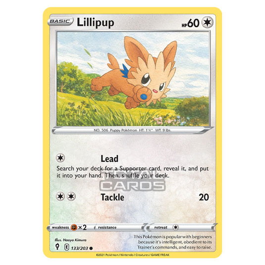 Pokemon - Sword & Shield - Evolving Skies - Lillipup - 133/203