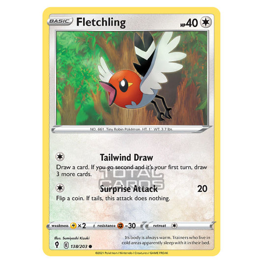 Pokemon - Sword & Shield - Evolving Skies - Fletchling - 138/203