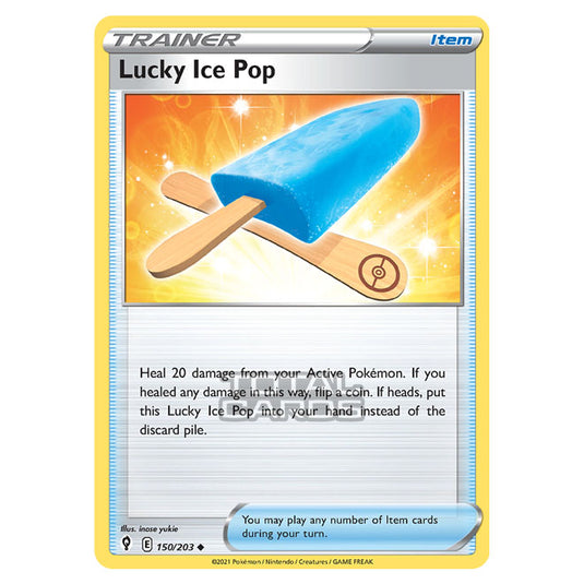 Pokemon - Sword & Shield - Evolving Skies - Lucky Ice Pop - 150/203