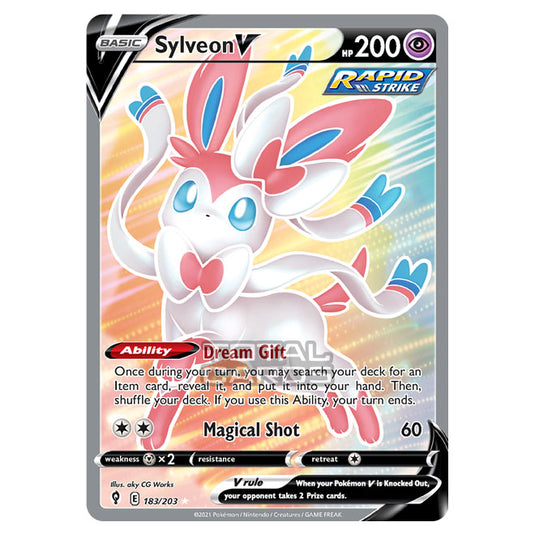 Pokemon - Sword & Shield - Evolving Skies - Sylveon V - 183/203