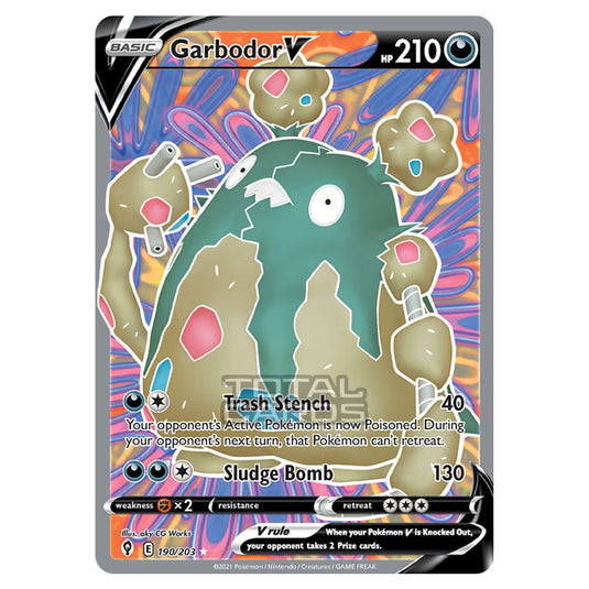 Pokemon - Sword & Shield - Evolving Skies - Garbodor V - 190/203