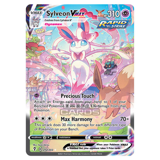 Pokemon - Sword & Shield - Evolving Skies - Sylveon VMAX - 212/203