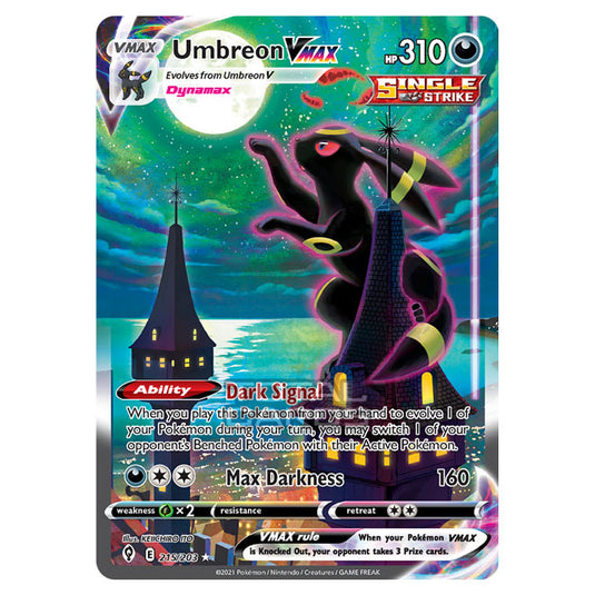 Pokemon - Sword & Shield - Evolving Skies - Umbreon VMAX - 215/203