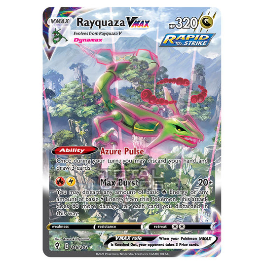 Pokemon - Sword & Shield - Evolving Skies - Rayquaza VMAX - 218/203