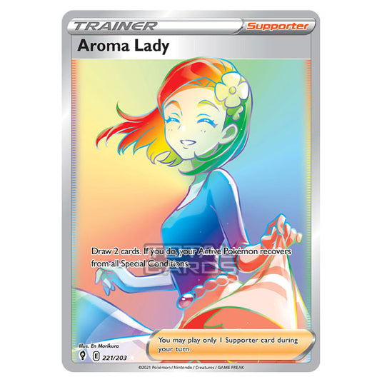 Pokemon - Sword & Shield - Evolving Skies - Aroma Lady - 221/203