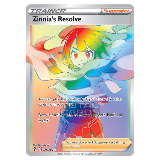 Pokemon - Sword & Shield - Evolving Skies - Zinnia's Resolve - 225/203