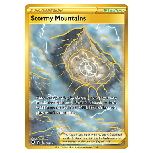 Pokemon - Sword & Shield - Evolving Skies - Stormy Mountains - 232/203