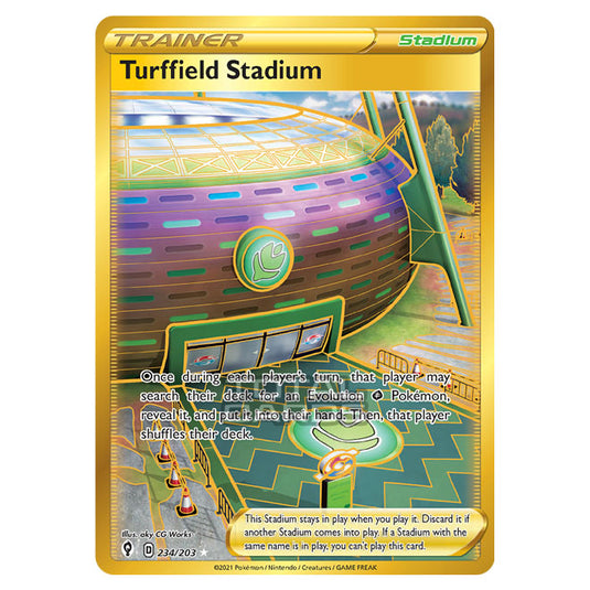 Pokemon - Sword & Shield - Evolving Skies - Turffield Stadium - 234/203