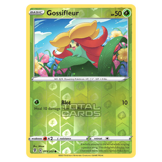 Pokemon - Sword & Shield - Evolving Skies - Gossifleur - 015/203 - (Reverse Holo)