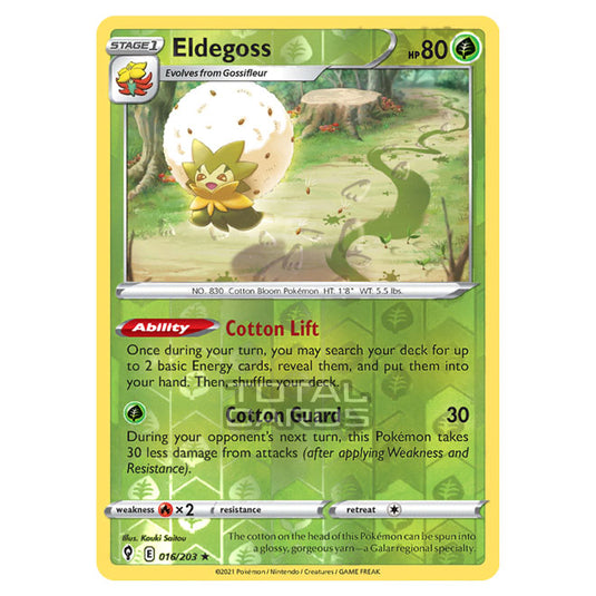 Pokemon - Sword & Shield - Evolving Skies - Eldegoss - 016/203 - (Reverse Holo)