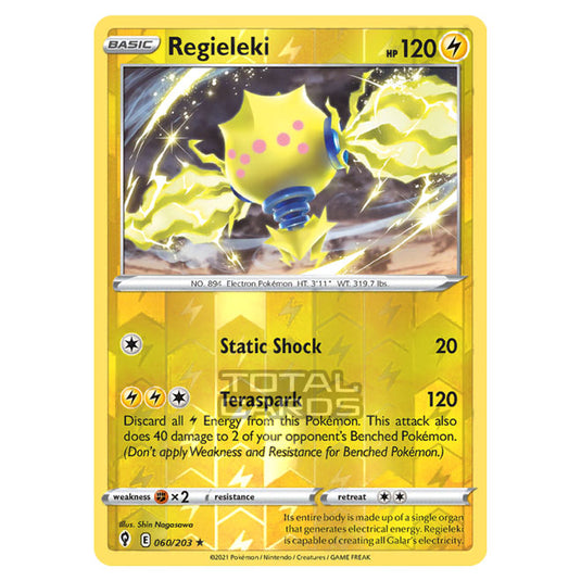 Pokemon - Sword & Shield - Evolving Skies - Regieleki - 060/203 - (Reverse Holo)