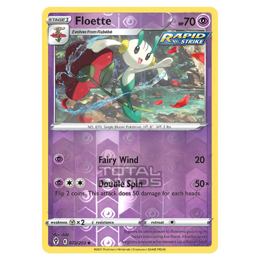 Pokemon - Sword & Shield - Evolving Skies - Floette - 072/203 - (Reverse Holo)