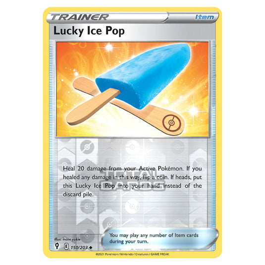 Pokemon - Sword & Shield - Evolving Skies - Lucky Ice Pop - 150/203 - (Reverse Holo)