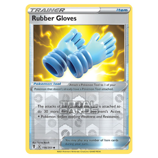 Pokemon - Sword & Shield - Evolving Skies - Rubber Gloves - 156/203 - (Reverse Holo)