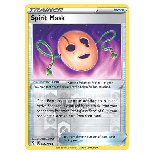 Pokemon - Sword & Shield - Evolving Skies - Spirit Mask - 160/203 - (Reverse Holo)