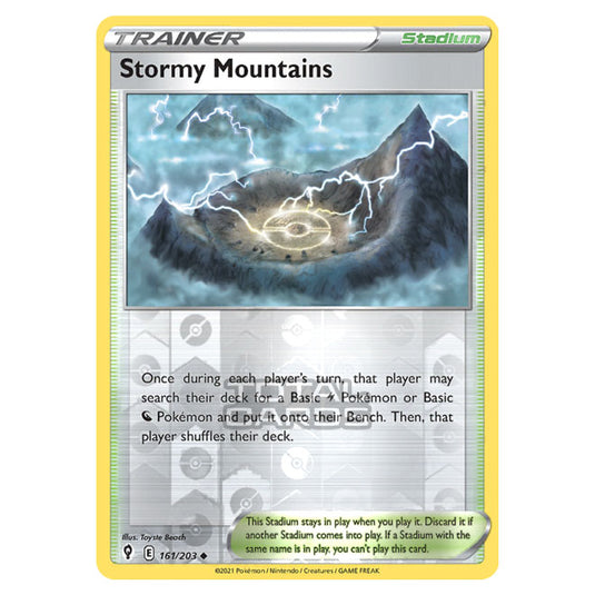 Pokemon - Sword & Shield - Evolving Skies - Stormy Mountains - 161/203 - (Reverse Holo)