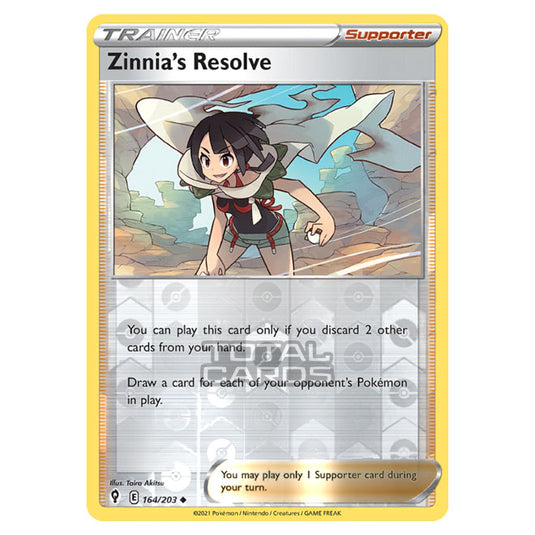 Pokemon - Sword & Shield - Evolving Skies - Zinnia's Resolve - 164/203 - (Reverse Holo)
