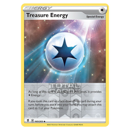 Pokemon - Sword & Shield - Evolving Skies - Treasure Energy - 165/203 - (Reverse Holo)