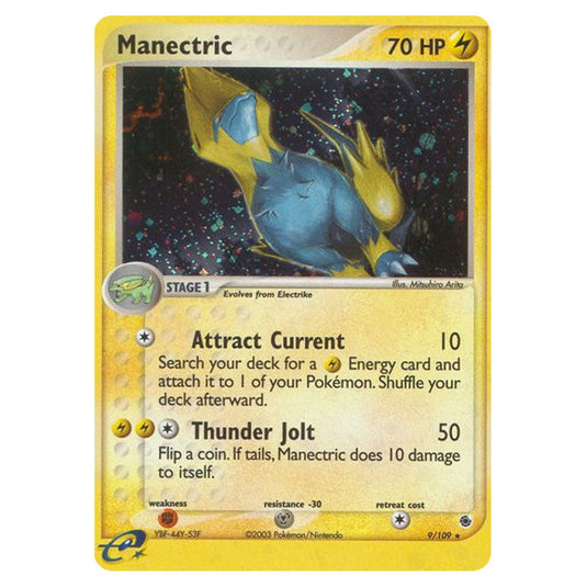 Manectric 9 card from the Pokemon set Ruby & Sapphire