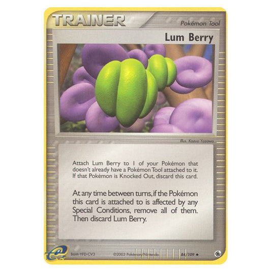Lum Berry 84 card from the Pokemon set Ruby & Sapphire