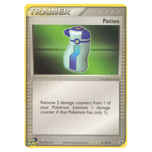Potion 91 card from the Pokemon set Ruby & Sapphire