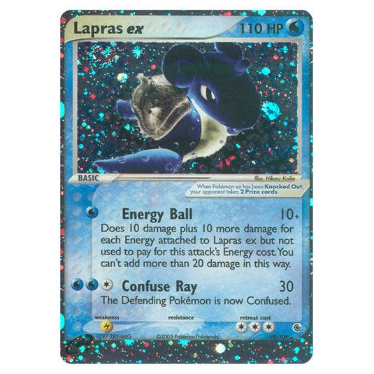 Lapras ex 99 card from the Pokemon set Ruby & Sapphire