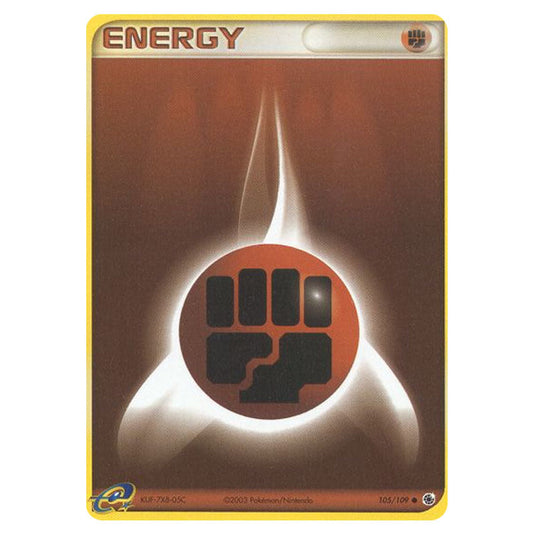 Fighting Energy 105 card from the Pokemon set Ruby & Sapphire
