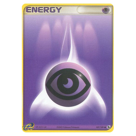 Psychic Energy 107 card from the Pokemon set Ruby & Sapphire