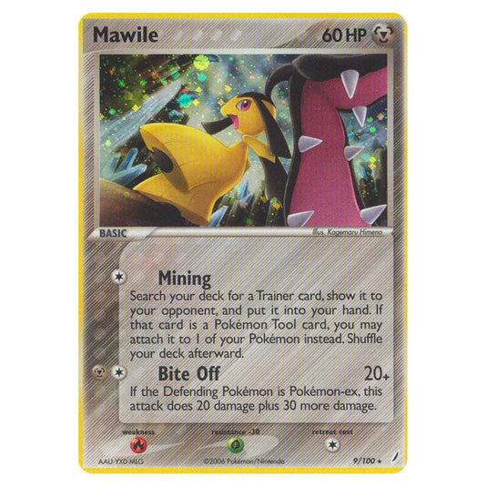Mawile 9 card from the Pokemon set Crystal Guardians