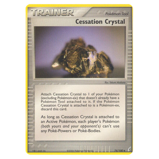 Cessation Crystal 74 card from the Pokemon set Crystal Guardians