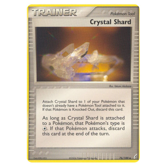Crystal Shard 76 card from the Pokemon set Crystal Guardians