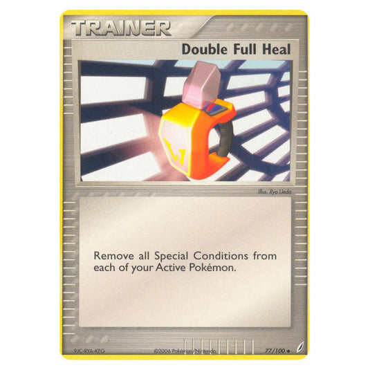 Double Full Heal 77 card from the Pokemon set Crystal Guardians