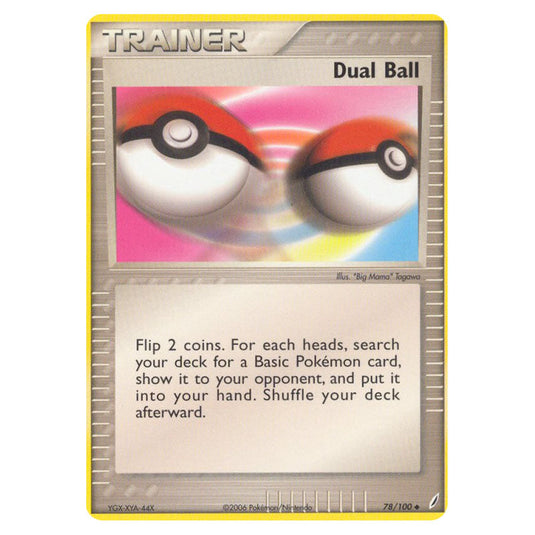 Dual Ball 78 card from the Pokemon set Crystal Guardians