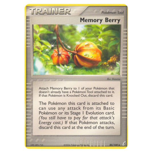 Memory Berry 80 card from the Pokemon set Crystal Guardians