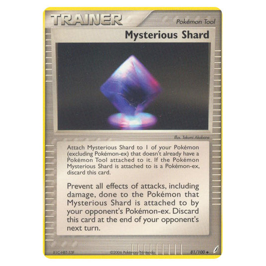 Mysterious Shard 81 card from the Pokemon set Crystal Guardians