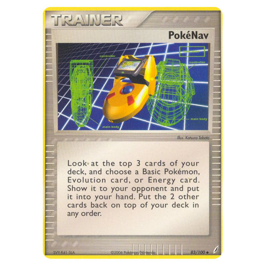 PokéNav 83 card from the Pokemon set Crystal Guardians