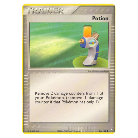 Potion 87 card from the Pokemon set Crystal Guardians